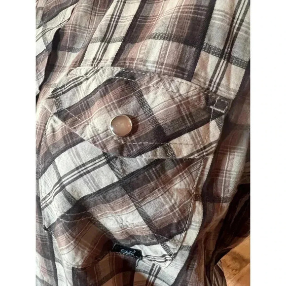 COSTAL short sleeve button up pearl snap buttons mens size small - Picture 5 of 11